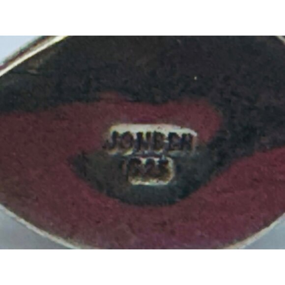 Estate Sterling Silver 925 Jonben Tiger Eye Designer Bracelet 8" 16.05g - Picture 9 of 9